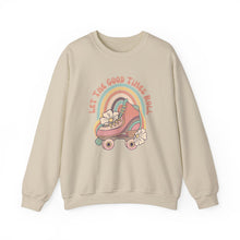 Load image into Gallery viewer, Retro Roller Skating Sweatshirt - Let The Good Times Roll