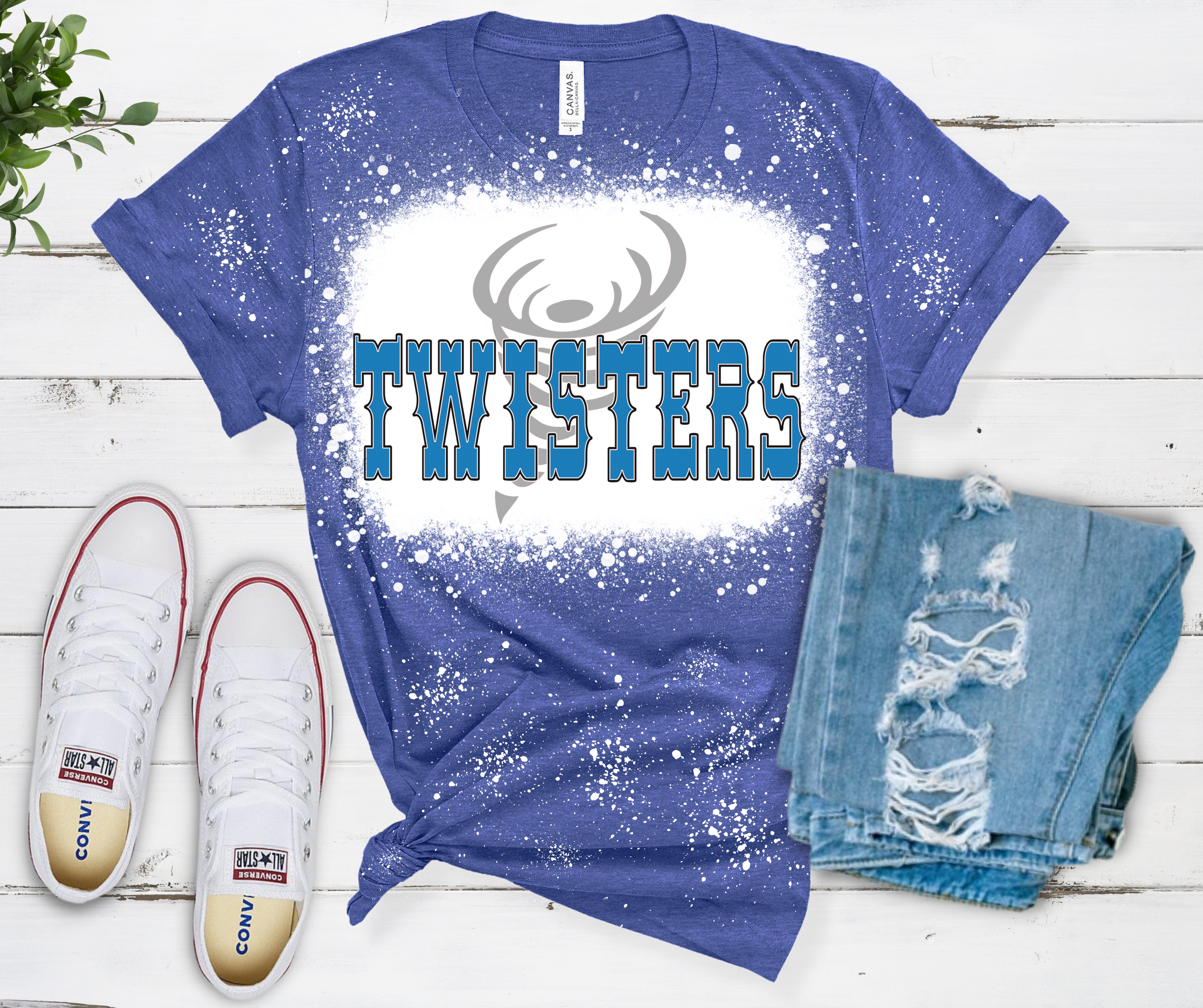 Twisters All Star Bleached Shirt – Duphily Designs