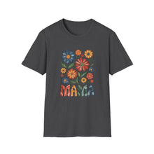 Load image into Gallery viewer, Floral Mama T-Shirt – Softstyle Unisex Tee for Moms
