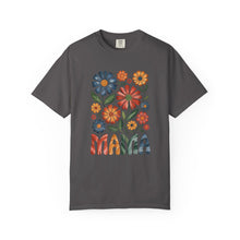 Load image into Gallery viewer, Mama Floral T-Shirt - Cute Gift for Moms | Garment-Dyed Unisex Tee
