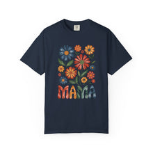 Load image into Gallery viewer, Mama Floral T-Shirt - Cute Gift for Moms | Garment-Dyed Unisex Tee
