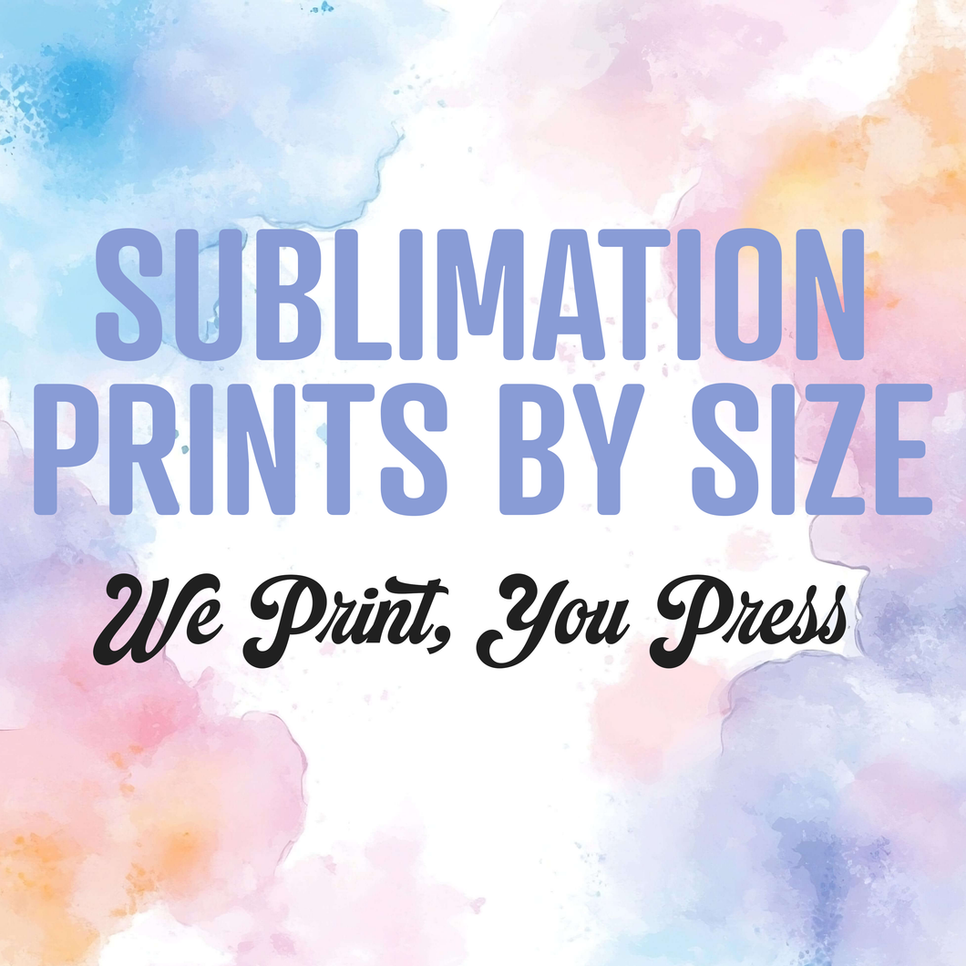 Sublimation Sheet By Size