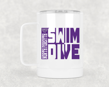 Load image into Gallery viewer, 12 oz Coffee Tumbler - NFHS Swim
