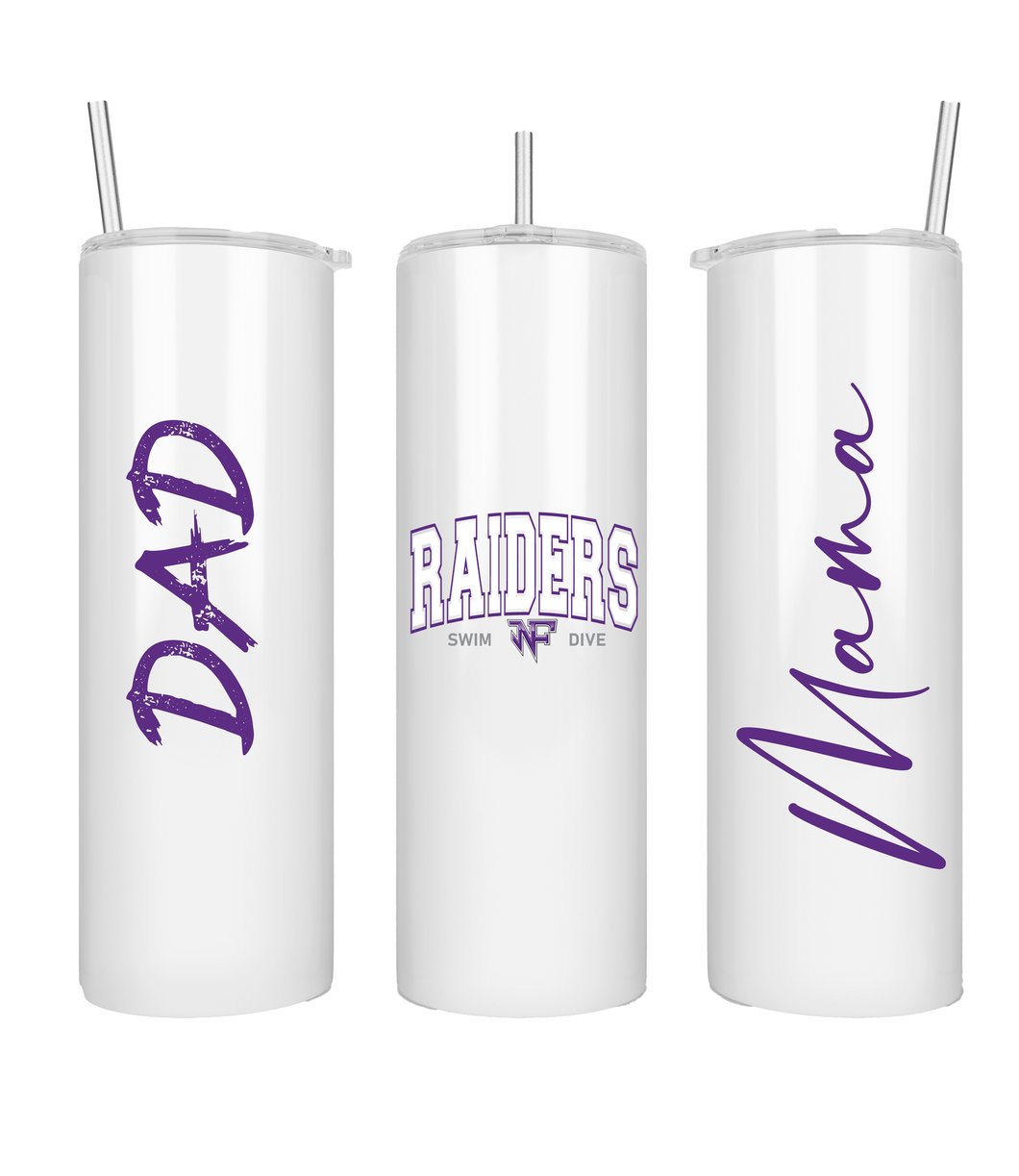 30 oz Skinny Tumbler - NFHS Swim