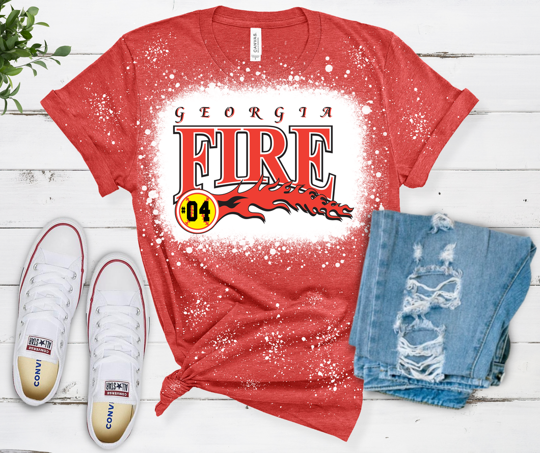 Georgia Fire Bleached Shirt
